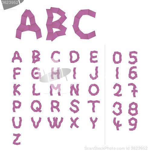 Image of paper alphabet letters