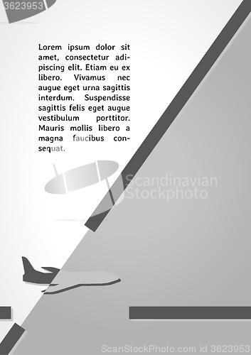 Image of plane symbol dark infographics