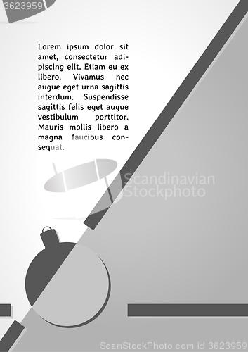 Image of christmas ball dark infographics