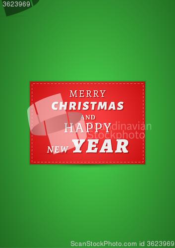 Image of red christmas card