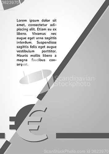 Image of euro symbol dark infographics