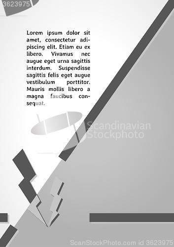 Image of lightning symbol dark infographics