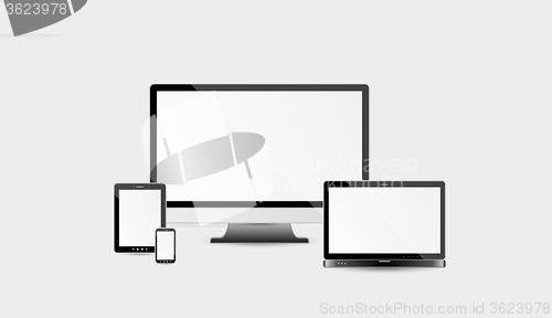 Image of multimedia devices