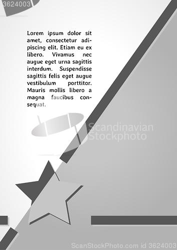 Image of star symbol dark infographics