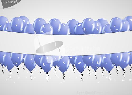 Image of balloons on gray background