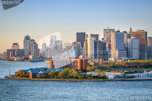 Image of  Financial District in Upper New York Bay