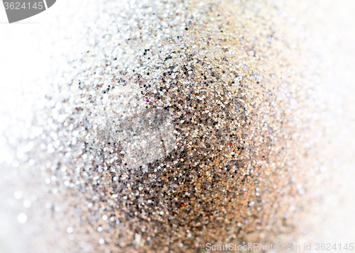 Image of silver christmas ball macro
