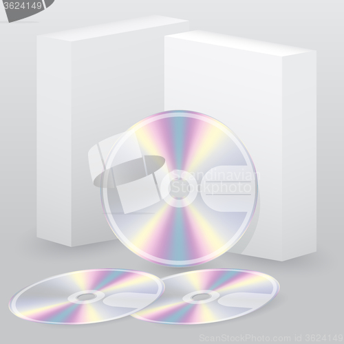 Image of Two box with blank discs