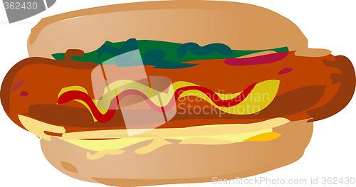 Image of Hot dog illustration