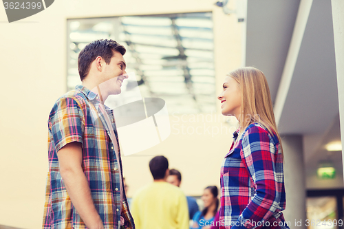 Image of group of smiling students outdoors