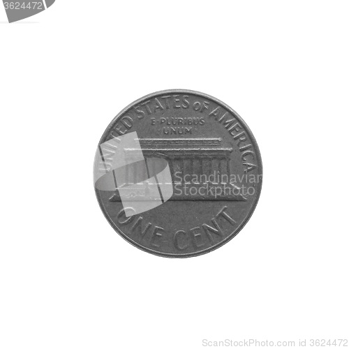 Image of Black and white Coin isolated