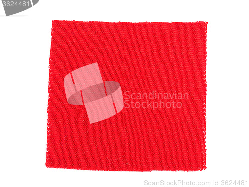Image of Red fabric sample