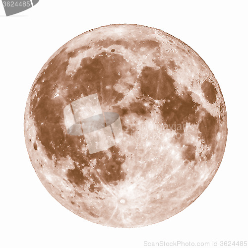 Image of Retro looking Full moon