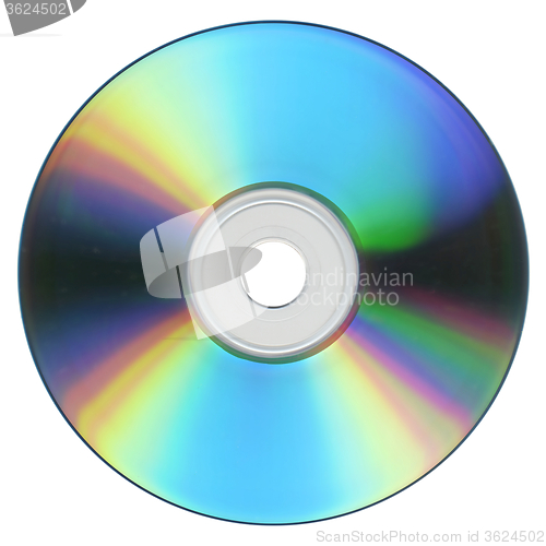 Image of CD or DVD isolated