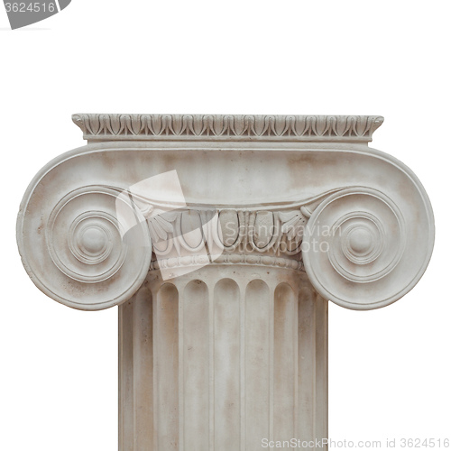 Image of Ionic capital isolated