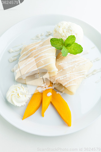 Image of Mango Sticky Rice Crepes