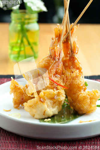 Image of Thai Tempura Shrimp Skewers