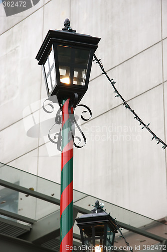 Image of Christmas lamp-pole