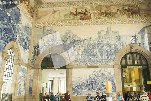 Image of EUROPE PORTUGAL PORTO TRAIN STATION SAN BENTO