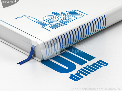 Image of Manufacuring concept: book Oil And Gas Indusry, Oil Drilling on white background