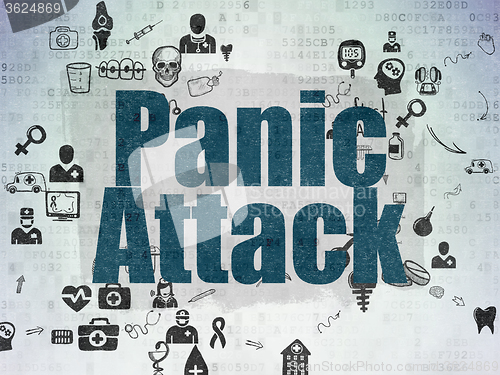 Image of Healthcare concept: Panic Attack on Digital Paper background