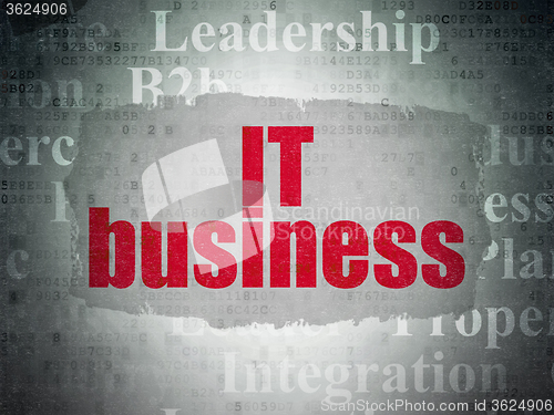Image of Finance concept: IT Business on Digital Paper background
