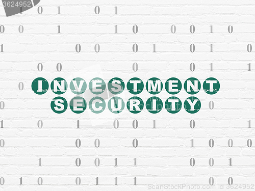 Image of Security concept: Investment Security on wall background