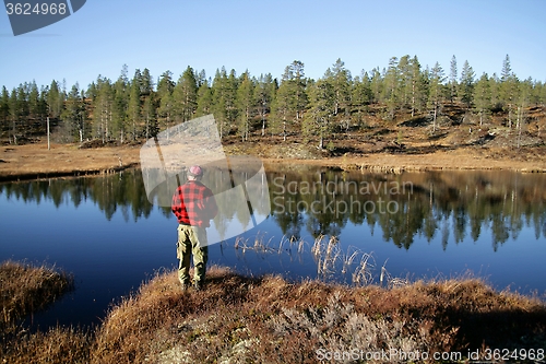 Image of Man fishing