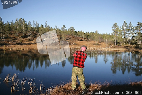 Image of Man fishing