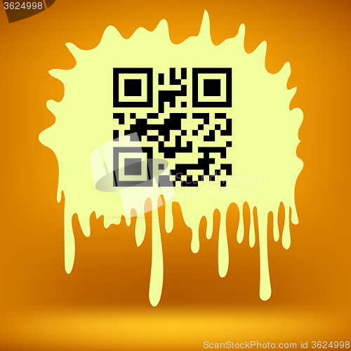 Image of Yellow Blot with QR Code