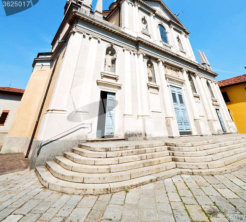 Image of medieval old architecture in italy europe milan religion       a