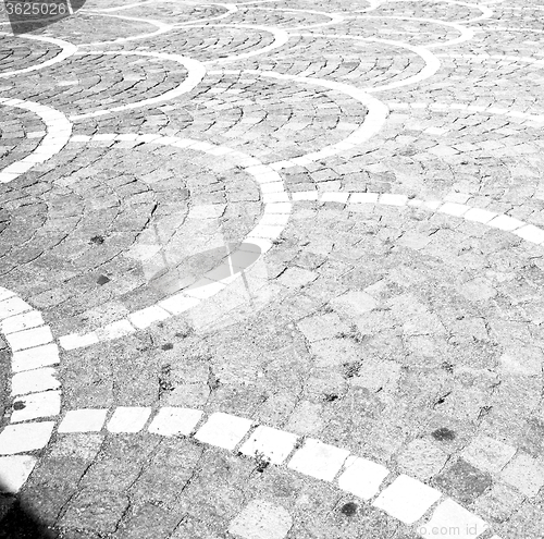 Image of  cracked  step   brick in  italy old wall and texture material t