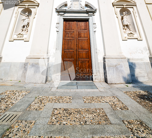 Image of travel old architecture in italy europe milan religion       and