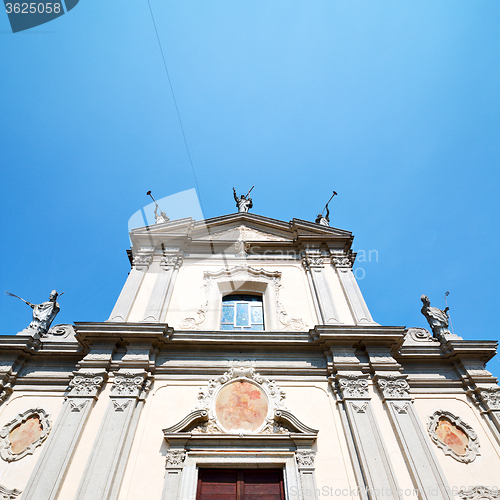 Image of medieval old architecture in italy europe milan religion       a