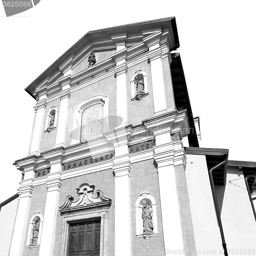 Image of orange    in italy europe milan     religion and sunlight old ar