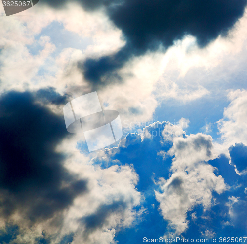 Image of the tropical sky in greece europe and  fantastic mystic nature