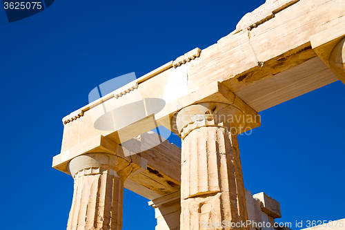 Image of historical    in greece the  historical place parthenon