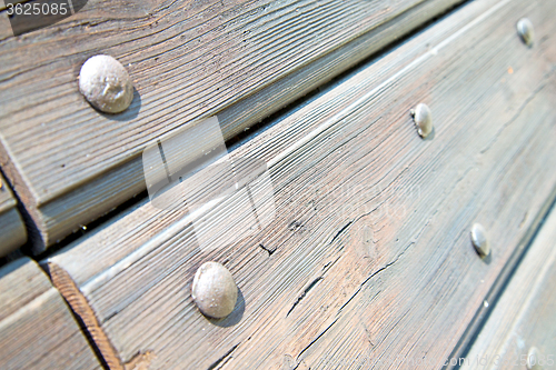 Image of  of a brown antique wooden   in italy   europe