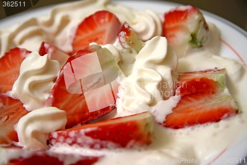 Image of Strawberries and cream