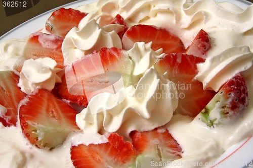 Image of Strawberries and cream