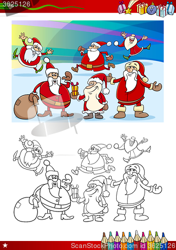 Image of christmas coloring page