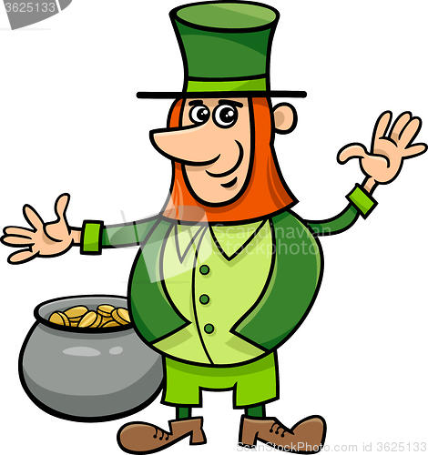 Image of leprechaun with pot of gold