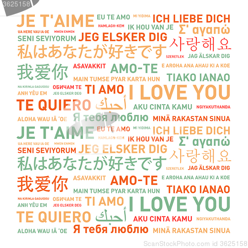 Image of Love card from the world
