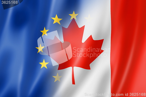 Image of Europe and Canada flag