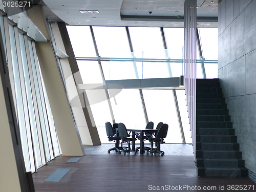 Image of modern office meeting room interior