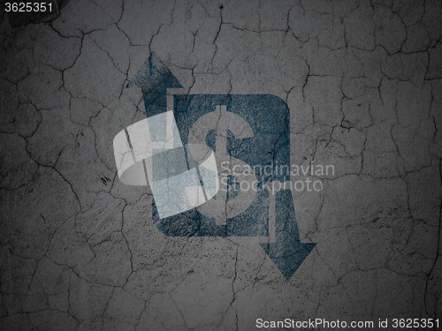 Image of Finance concept: Finance on grunge wall background