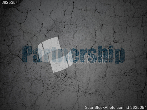 Image of Finance concept: Partnership on grunge wall background