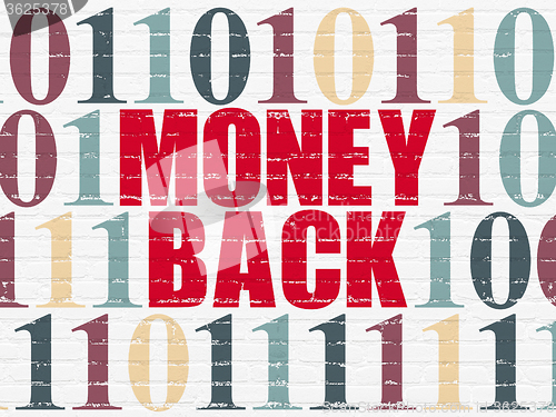 Image of Finance concept: Money Back on wall background