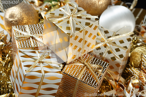 Image of A pile of Christmas gifts