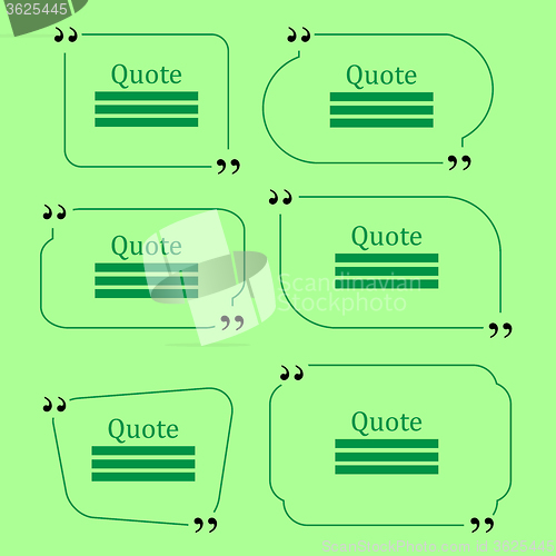 Image of Vector Quote Bubbles